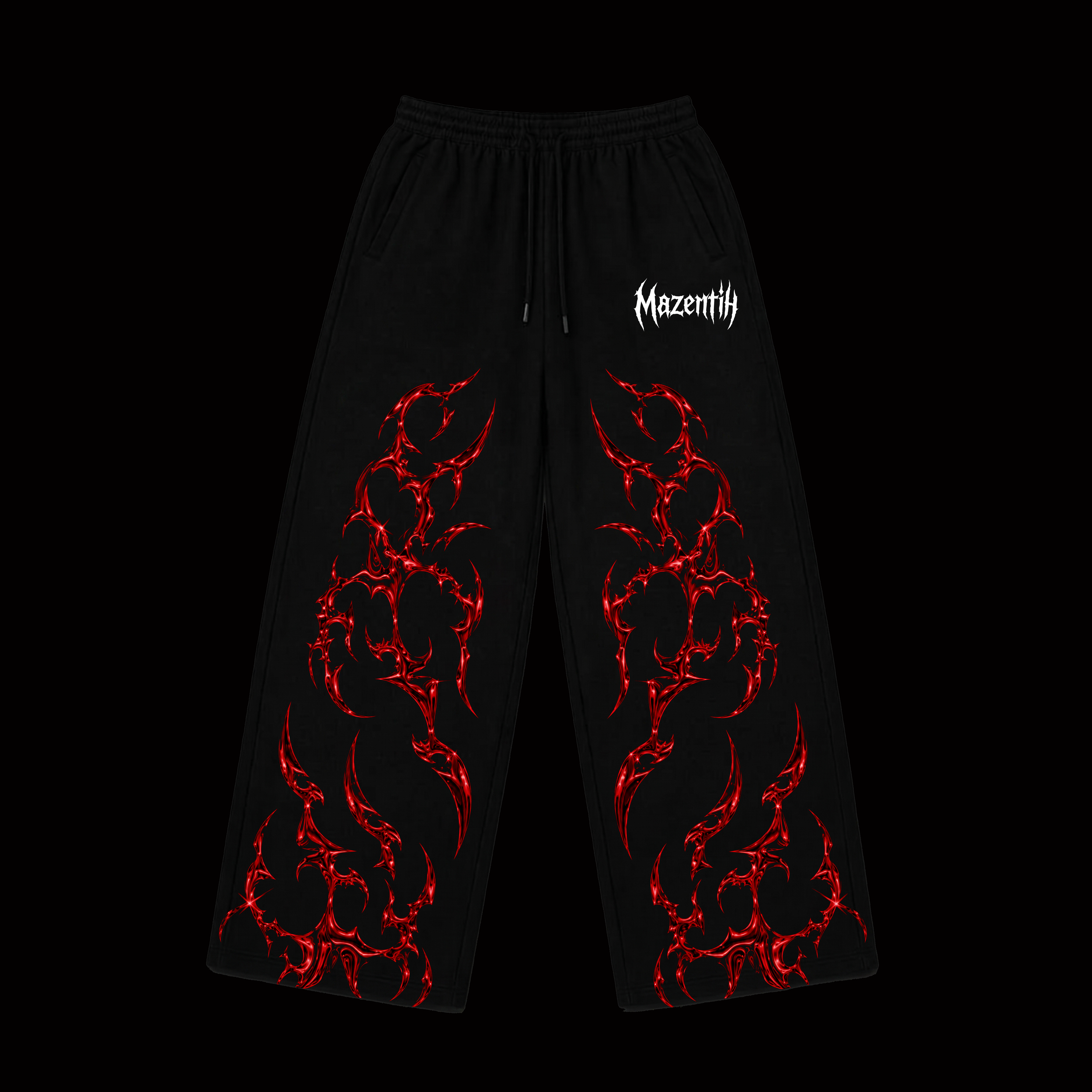 Red Phantom Baggy – Gym Pants |MAZENTIH