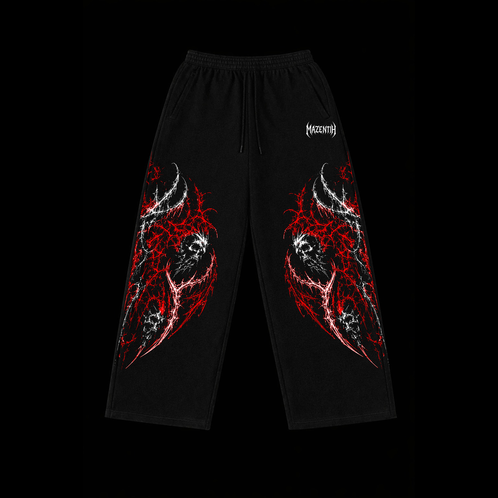 abyss born Baggy Gym Pants |MAZENTIH