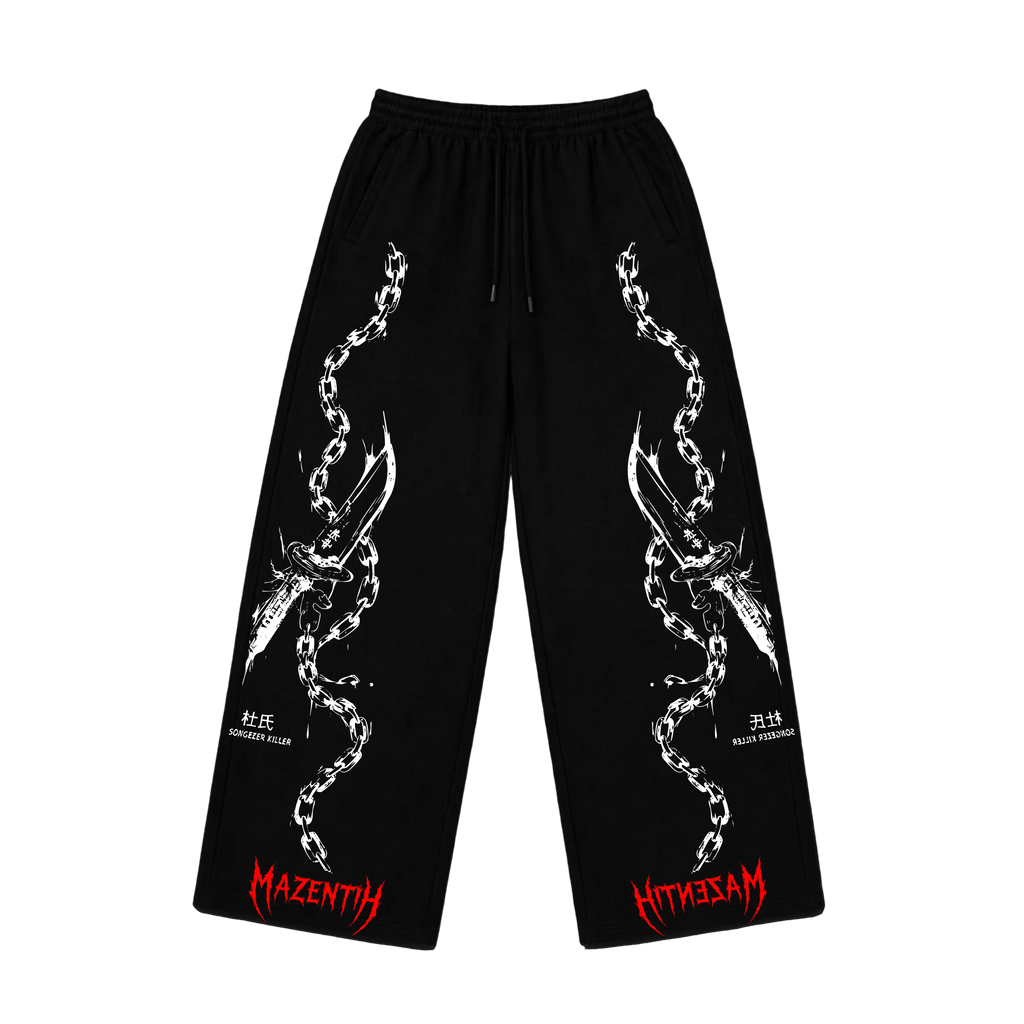 Abyss toji  Chain Baggy – Gym Pants |MAZENTIH