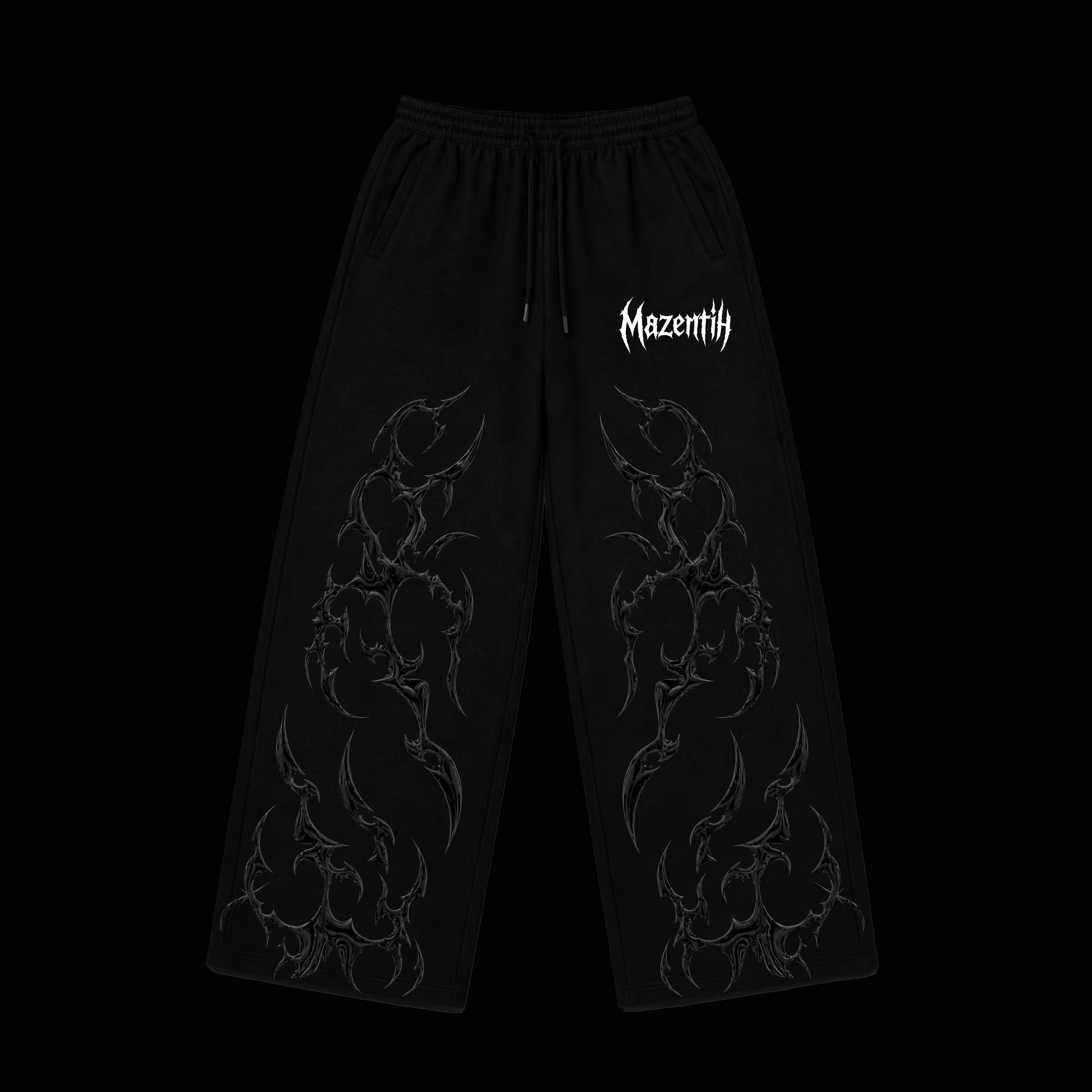 Black Phantom Baggy – Gym Pants |MAZENTIH