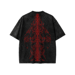Mazentih Blood Sigil Oversized T-Shirt - Athletic Fit |MAZENTIH