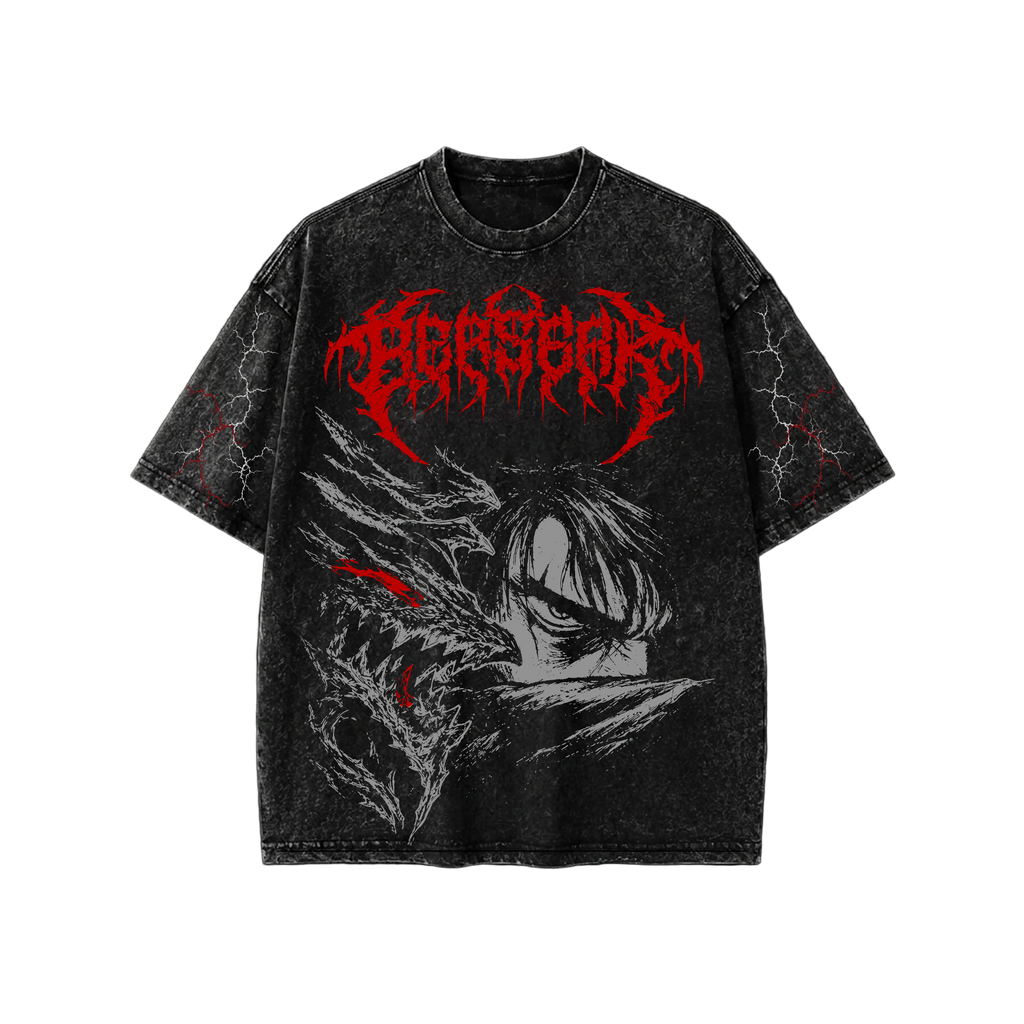 Berserker Crimson T-Shirt- Athletic Fit |MAZENTIH