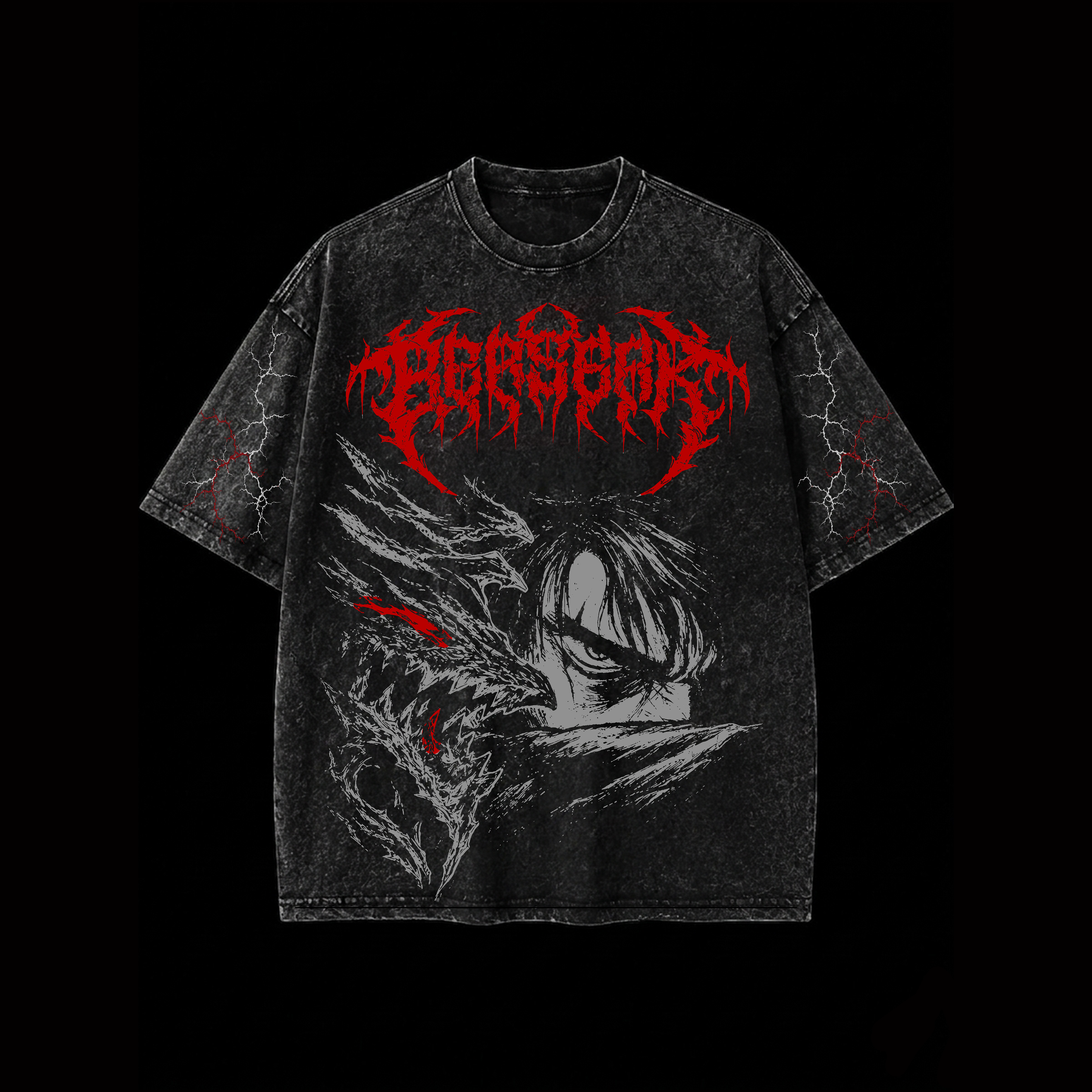 Berserker Crimson T-Shirt- Athletic Fit |MAZENTIH