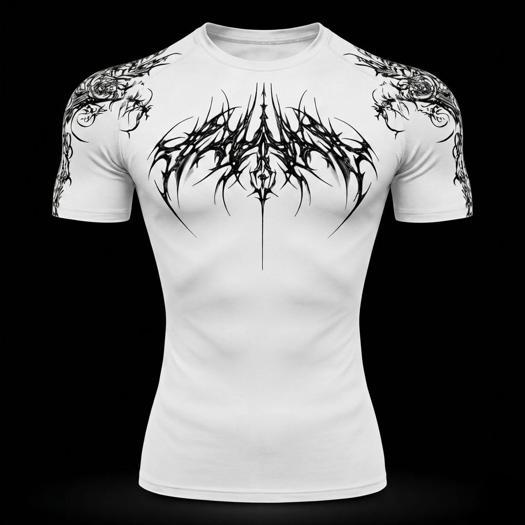 Dark Sigil Compression Shirt Athletic Fit | MAZENTIH