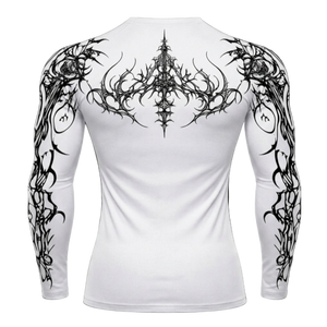 Dark Sigil Long Sleeve Compression – Athletic Fit | MAZENTIH