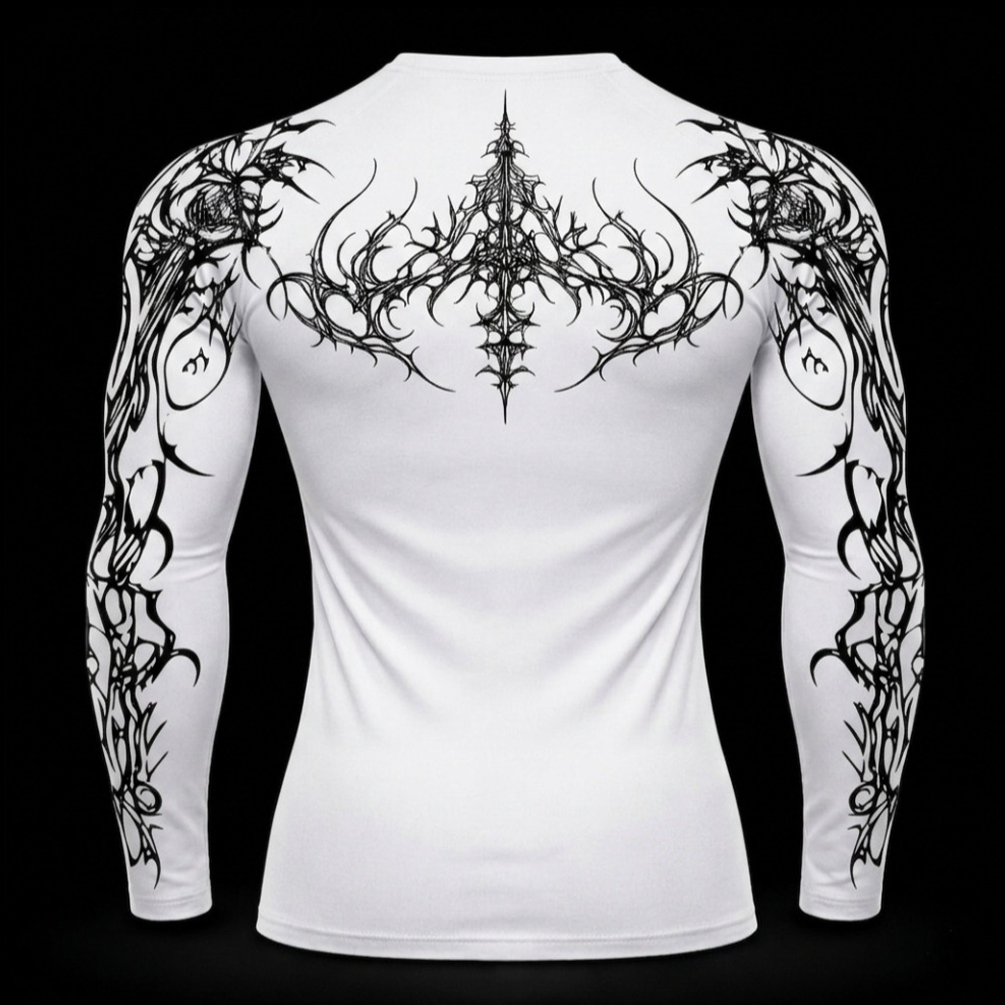 Dark Sigil Long Sleeve Compression – Athletic Fit | MAZENTIH